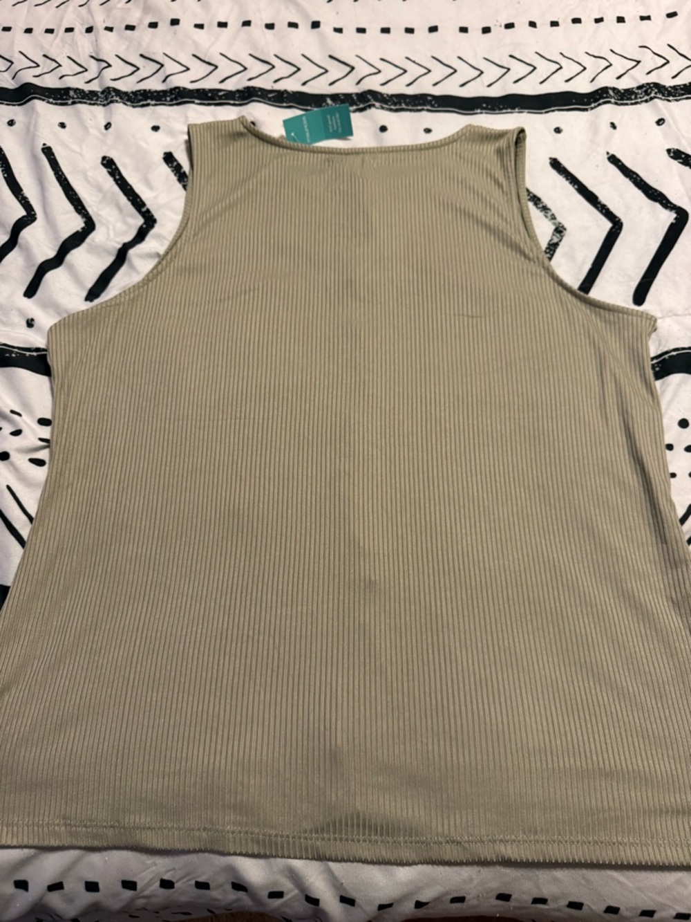 Maurices Olive Ribbed Button-Front Tank - Picture 3 of 3